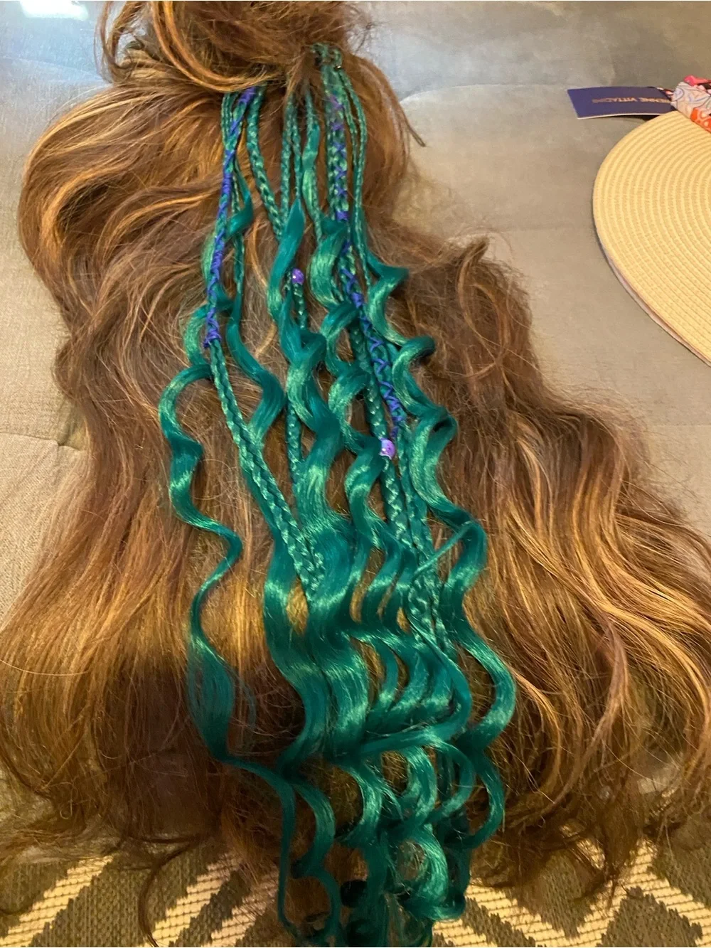 Teal Hair Extension Braids - Women Hair Accessory
